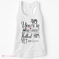 40th Wedding Anniversary For Her Wife 40 Years Of Marriage Women's Tank Top thumb 0