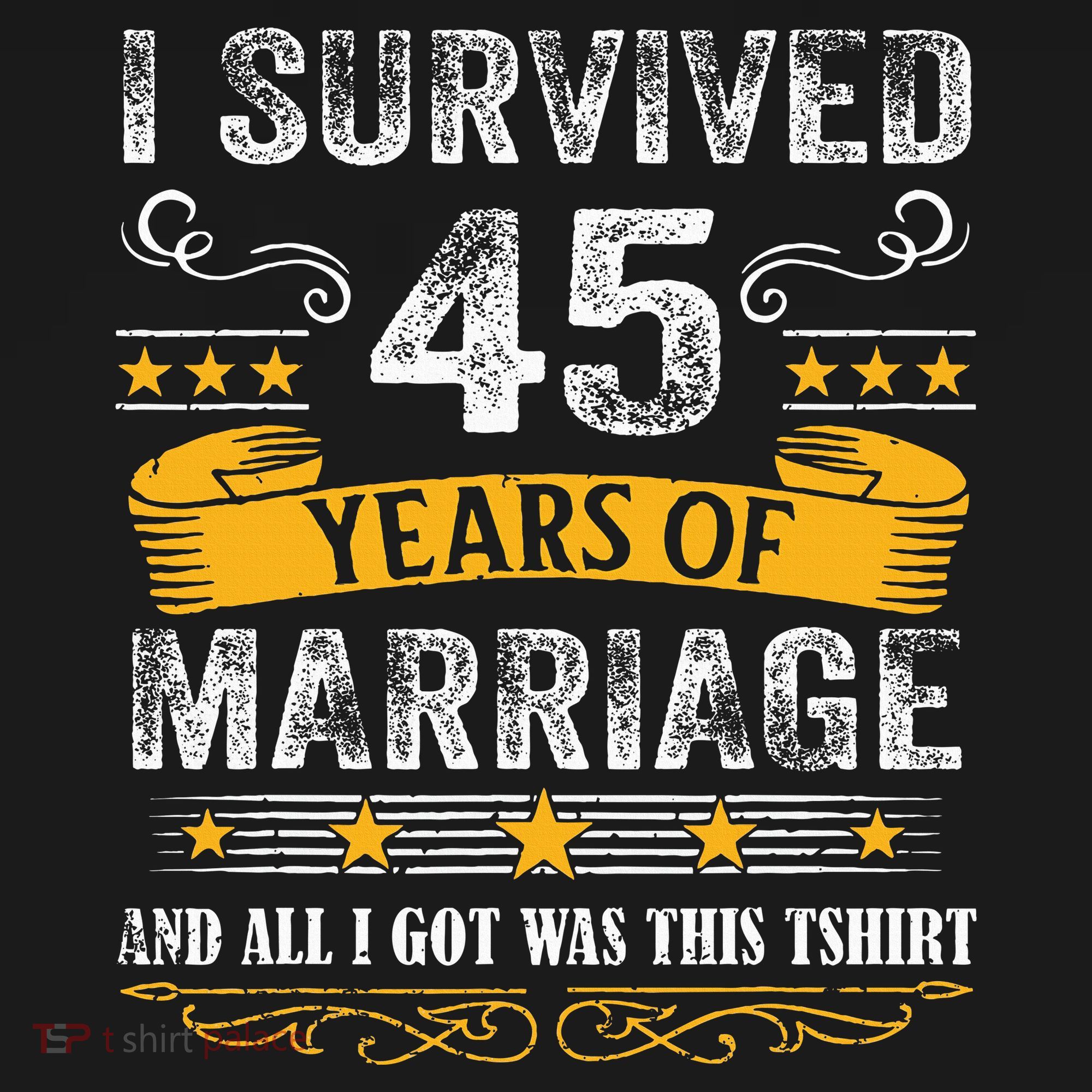 45th Wedding Anniversary Couples Husband Wife 45 Years Polo