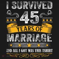 45th Wedding Anniversary Couples Husband Wife 45 Years Ornament thumb 1