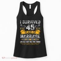 45th Wedding Anniversary Couples Husband Wife 45 Years Women's Tank Top thumb 0