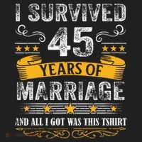 45th Wedding Anniversary Couples Husband Wife 45 Years Hat thumb 2