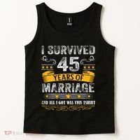45th Wedding Anniversary Couples Husband Wife 45 Years Tank Top thumb 2