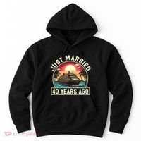 40th Wedding Anniversary Cruise Couples Matching Cruise Trip Hoodie thumb 0