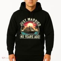 40th Wedding Anniversary Cruise Couples Matching Cruise Trip Hoodie thumb 2