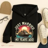 40th Wedding Anniversary Cruise Couples Matching Cruise Trip Hoodie thumb 4