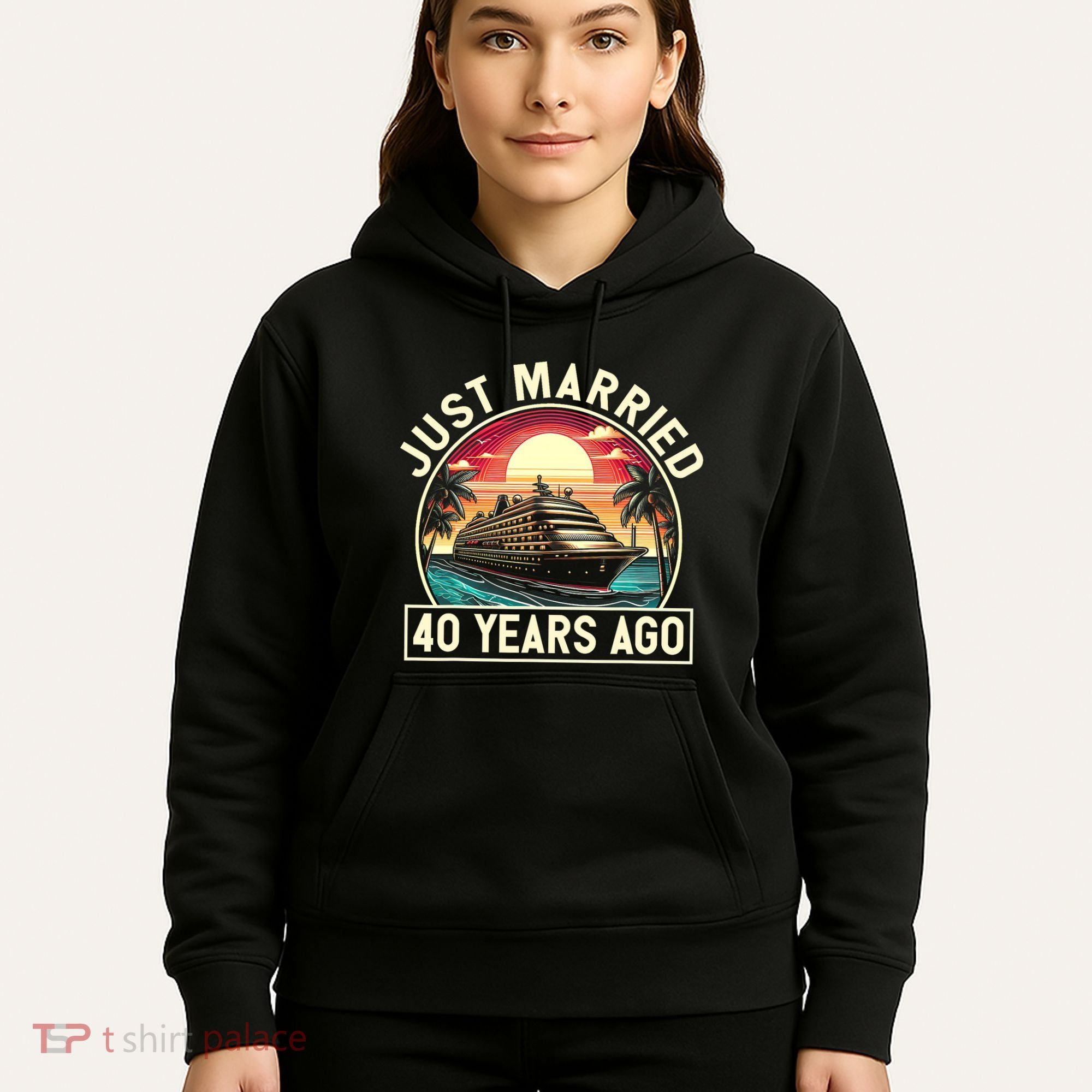 40th Wedding Anniversary Cruise Couples Matching Cruise Trip Hoodie