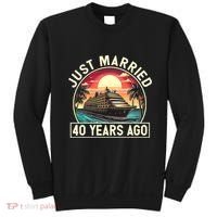 40th Wedding Anniversary Cruise Couples Matching Cruise Trip Sweatshirt thumb 0