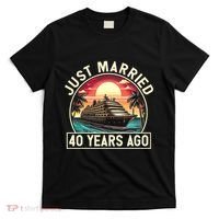40th Wedding Anniversary Cruise Couples Matching Cruise Trip T-Shirt thumb 0