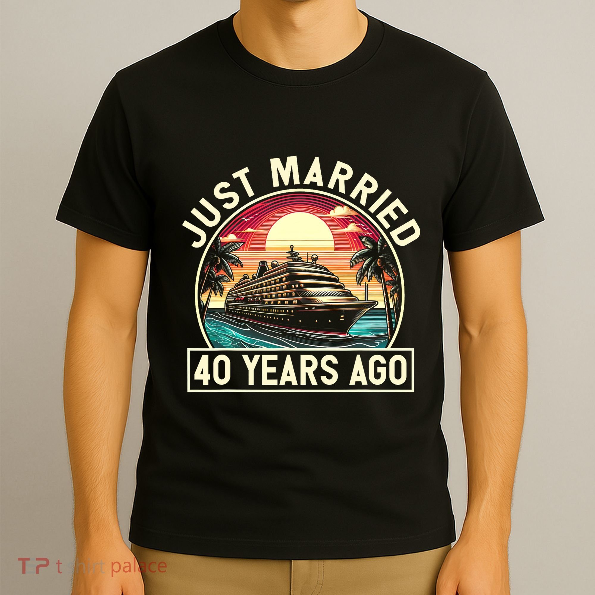 40th Wedding Anniversary Cruise Couples Matching Cruise Trip T-Shirt