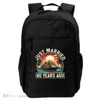 40th Wedding Anniversary Cruise Couples Matching Cruise Trip Backpack thumb 0