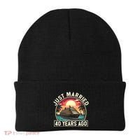 40th Wedding Anniversary Cruise Couples Matching Cruise Trip Beanie thumb 0
