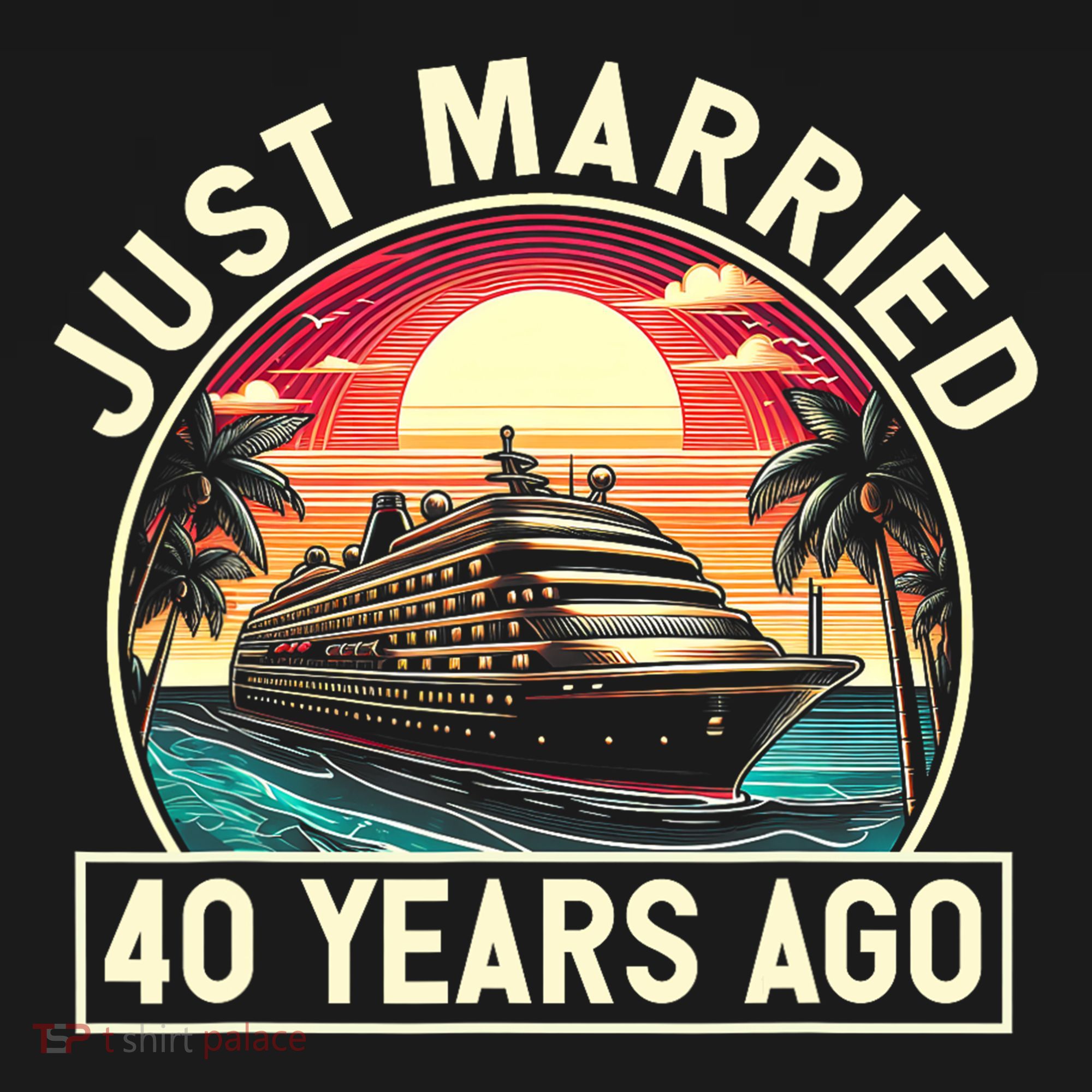 40th Wedding Anniversary Cruise Couples Matching Cruise Trip Women's Hoodie