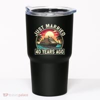 40th Wedding Anniversary Cruise Couples Matching Cruise Trip Tumbler thumb 0