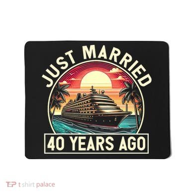 40th Wedding Anniversary Cruise Couples Matching Cruise Trip Mousepad