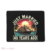 40th Wedding Anniversary Cruise Couples Matching Cruise Trip Mousepad thumb 0