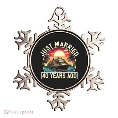 40th Wedding Anniversary Cruise Couples Matching Cruise Trip Ornament