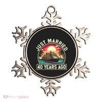 40th Wedding Anniversary Cruise Couples Matching Cruise Trip Ornament thumb 0