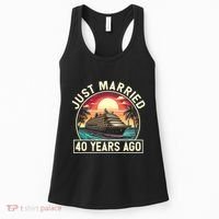 40th Wedding Anniversary Cruise Couples Matching Cruise Trip Women's Tank Top thumb 0