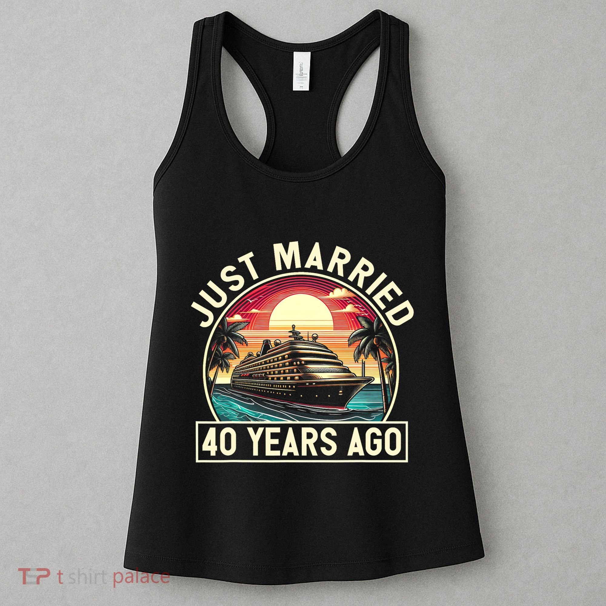 40th Wedding Anniversary Cruise Couples Matching Cruise Trip Women's Tank Top