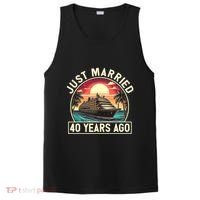 40th Wedding Anniversary Cruise Couples Matching Cruise Trip PosiCharge Competitor Tank thumb 0