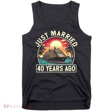 40th Wedding Anniversary Cruise Couples Matching Cruise Trip Tank Top