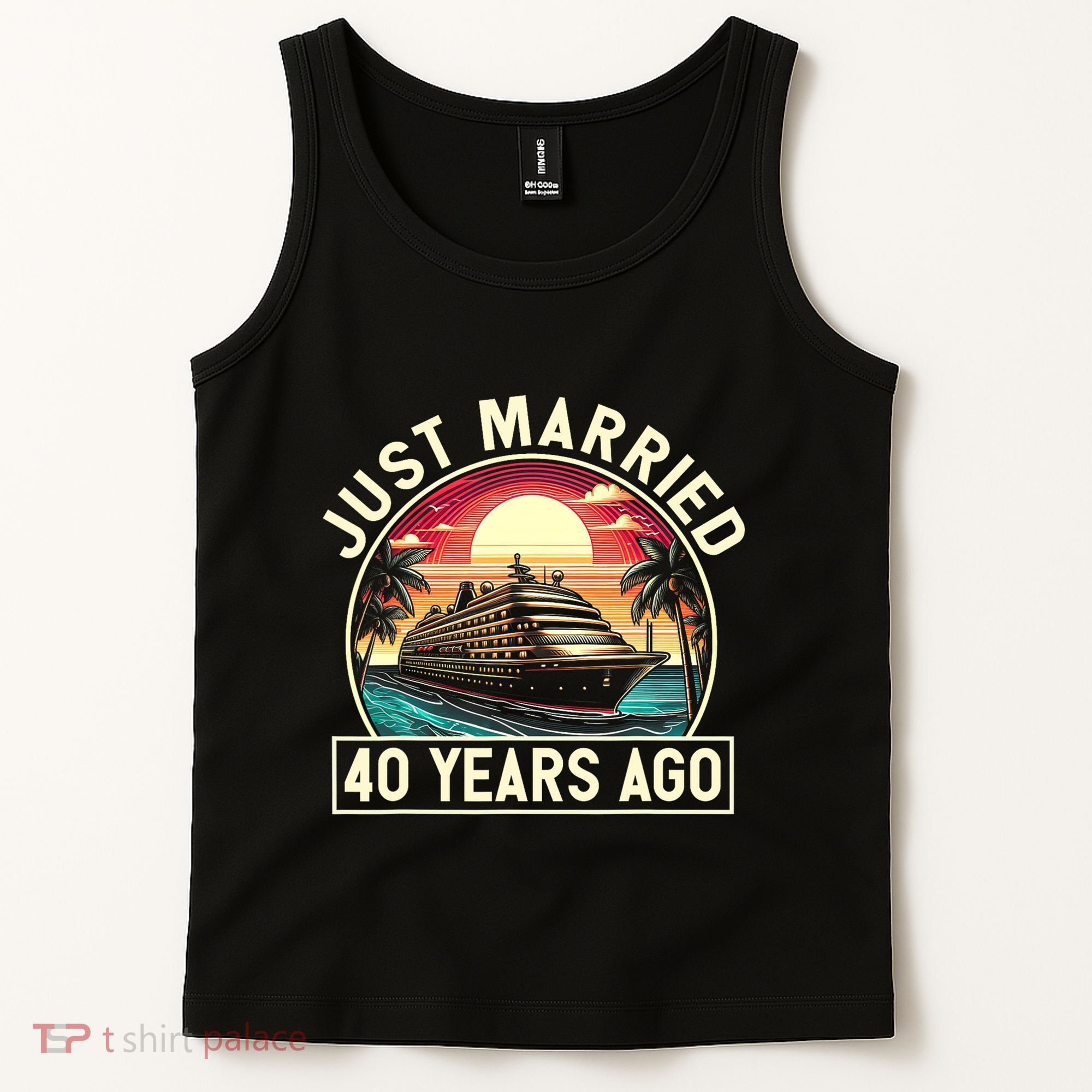 40th Wedding Anniversary Cruise Couples Matching Cruise Trip Tank Top