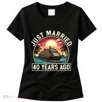 40th Wedding Anniversary Cruise Couples Matching Cruise Trip Women's T-Shirt thumb 0