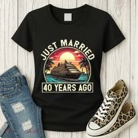 40th Wedding Anniversary Cruise Couples Matching Cruise Trip Women's T-Shirt thumb 3