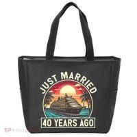 40th Wedding Anniversary Cruise Couples Matching Cruise Trip Tote Bag thumb 0