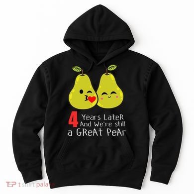 4th Wedding Anniversary Gifts Funny Couples Hoodie