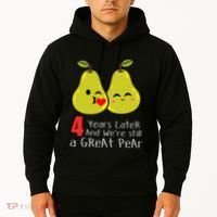 4th Wedding Anniversary Gifts Funny Couples Hoodie thumb 2