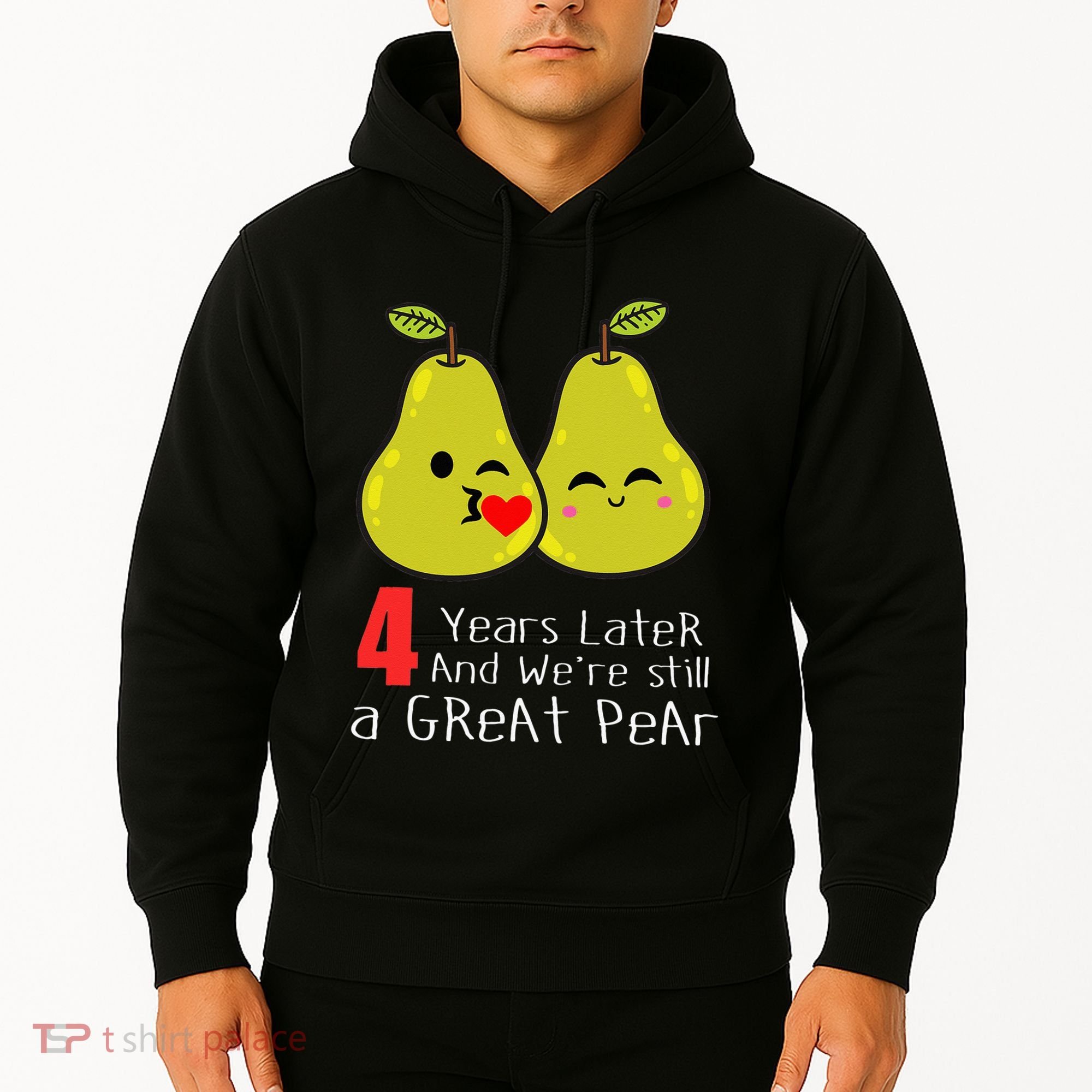4th Wedding Anniversary Gifts Funny Couples Hoodie