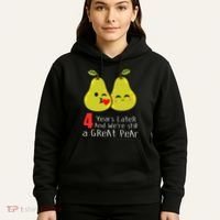 4th Wedding Anniversary Gifts Funny Couples Hoodie thumb 5