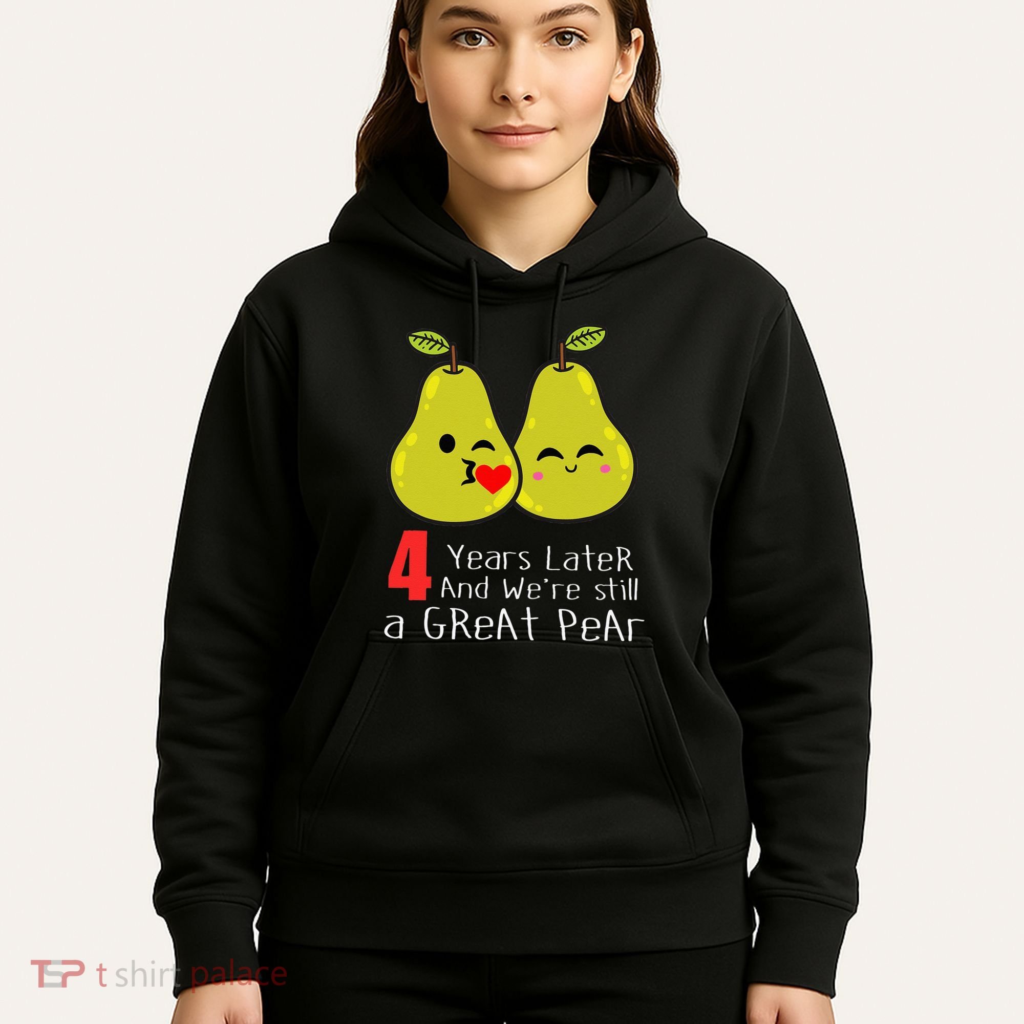 4th Wedding Anniversary Gifts Funny Couples Hoodie