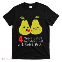 4th Wedding Anniversary Gifts Funny Couples T-Shirt thumb 0