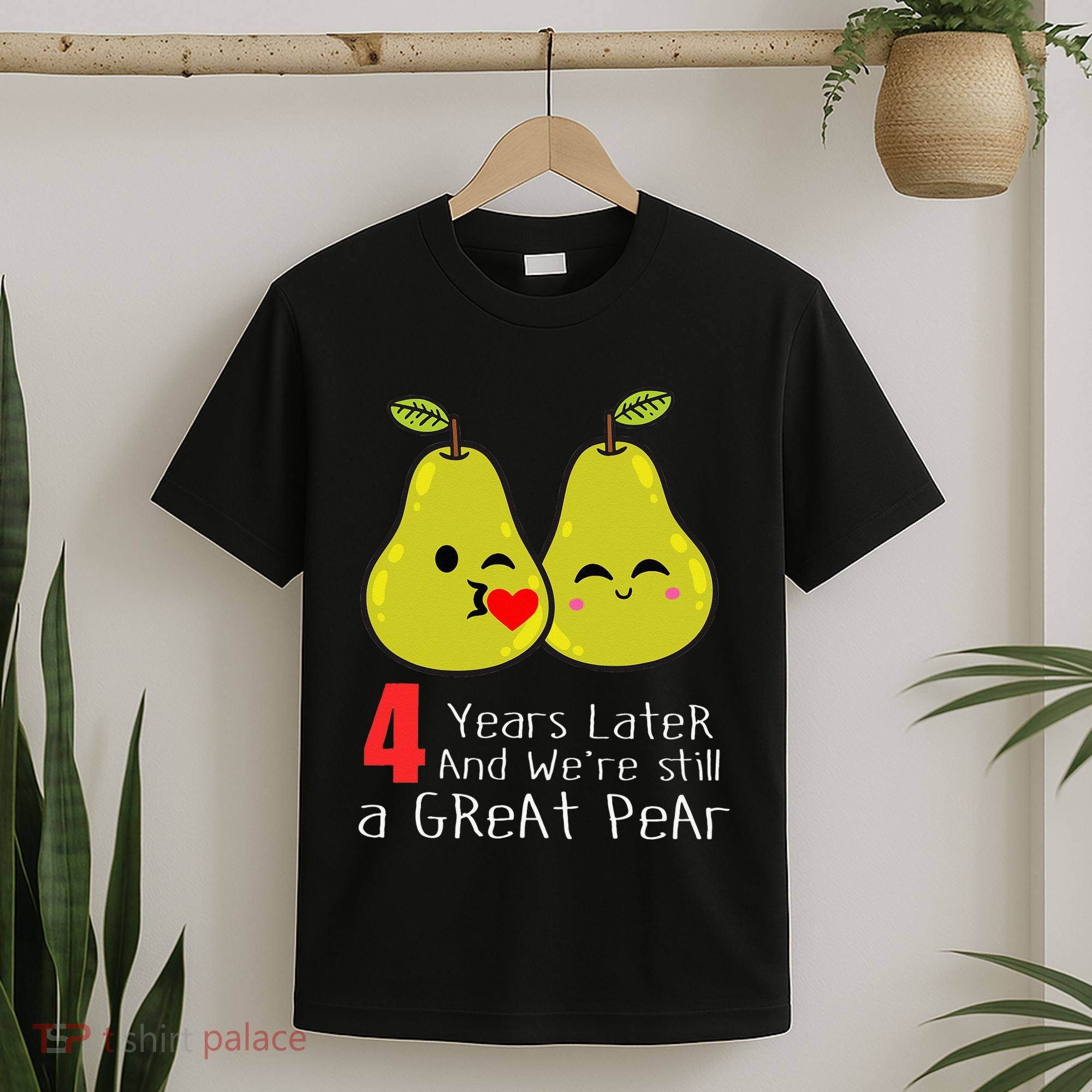 4th Wedding Anniversary Gifts Funny Couples T-Shirt
