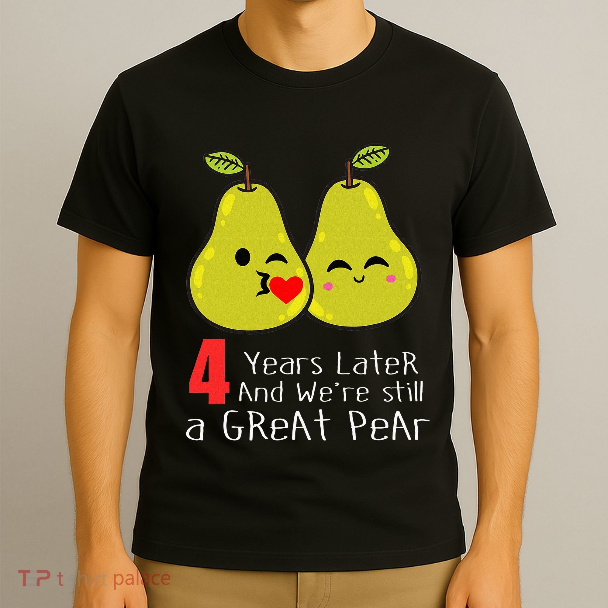 4th Wedding Anniversary Gifts Funny Couples T-Shirt