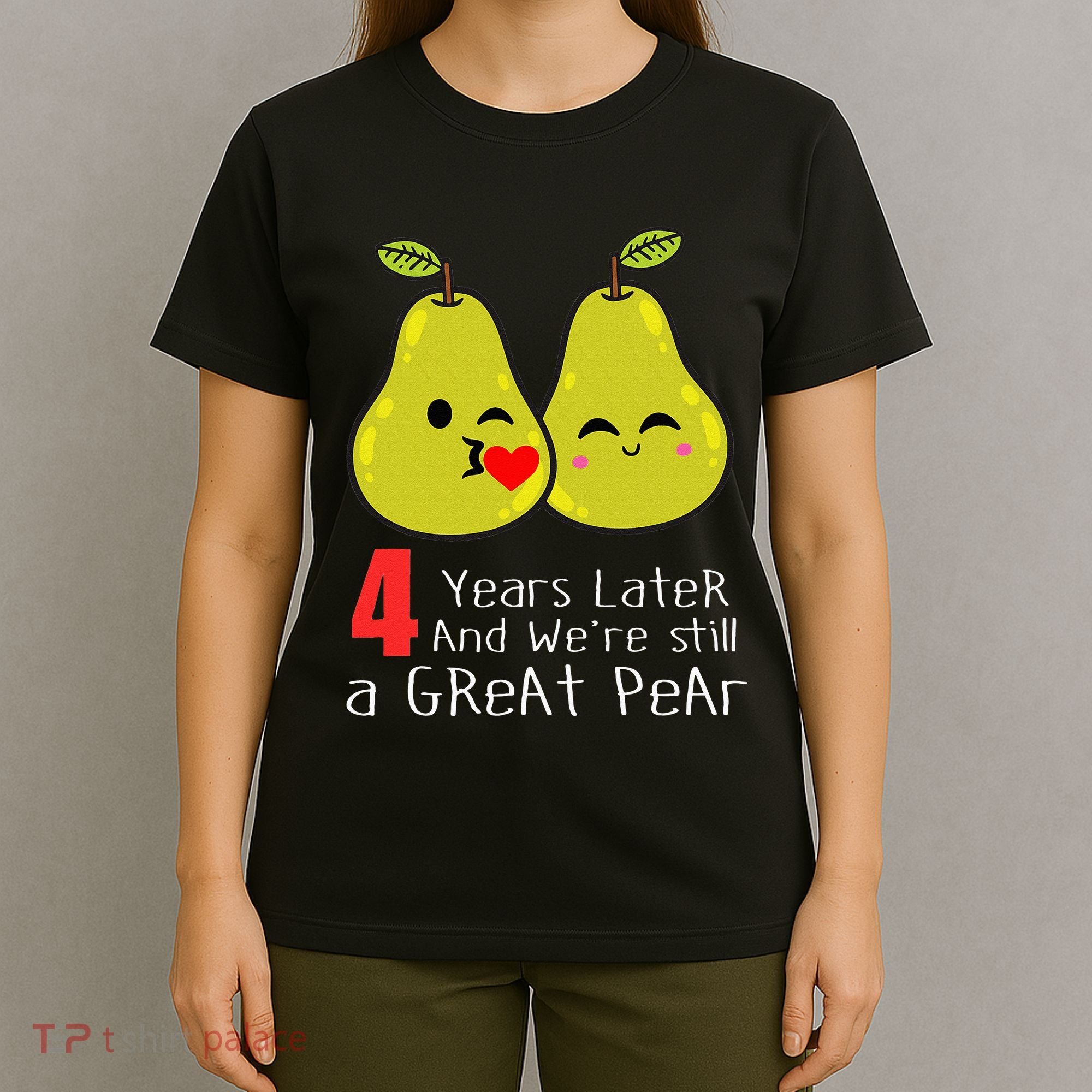 4th Wedding Anniversary Gifts Funny Couples T-Shirt