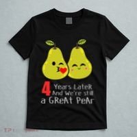4th Wedding Anniversary Gifts Funny Couples T-Shirt thumb 5