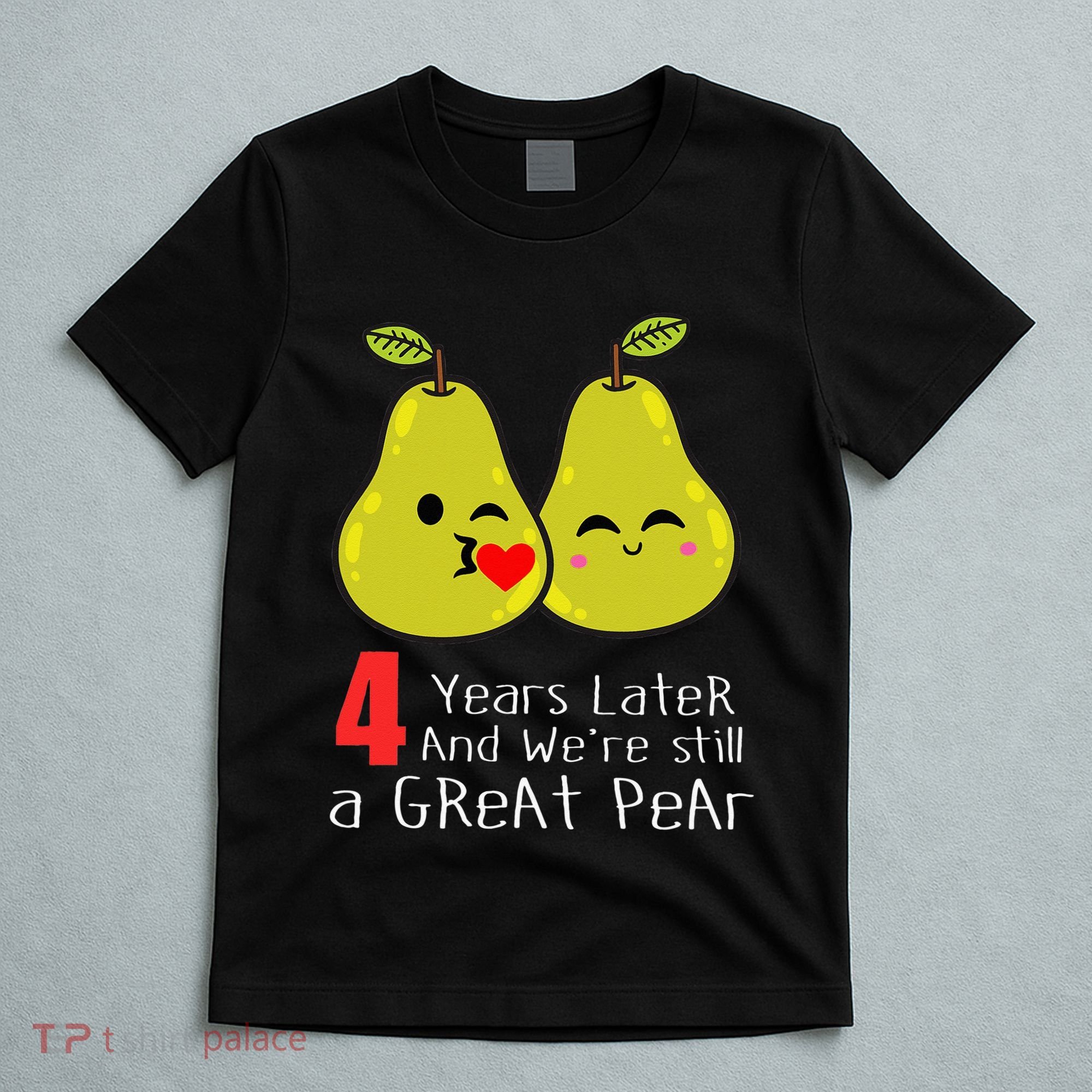 4th Wedding Anniversary Gifts Funny Couples T-Shirt