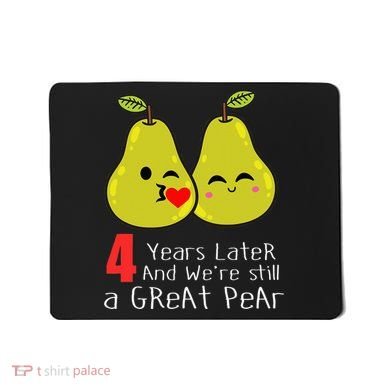 4th Wedding Anniversary Gifts Funny Couples Mousepad