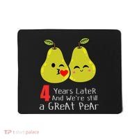 4th Wedding Anniversary Gifts Funny Couples Mousepad thumb 0