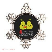 4th Wedding Anniversary Gifts Funny Couples Ornament thumb 0