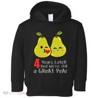 4th Wedding Anniversary Gifts Funny Couples Toddler Hoodie thumb 0