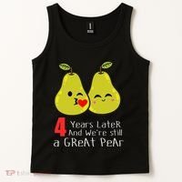4th Wedding Anniversary Gifts Funny Couples Tank Top thumb 2