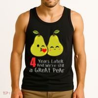 4th Wedding Anniversary Gifts Funny Couples Tank Top thumb 3