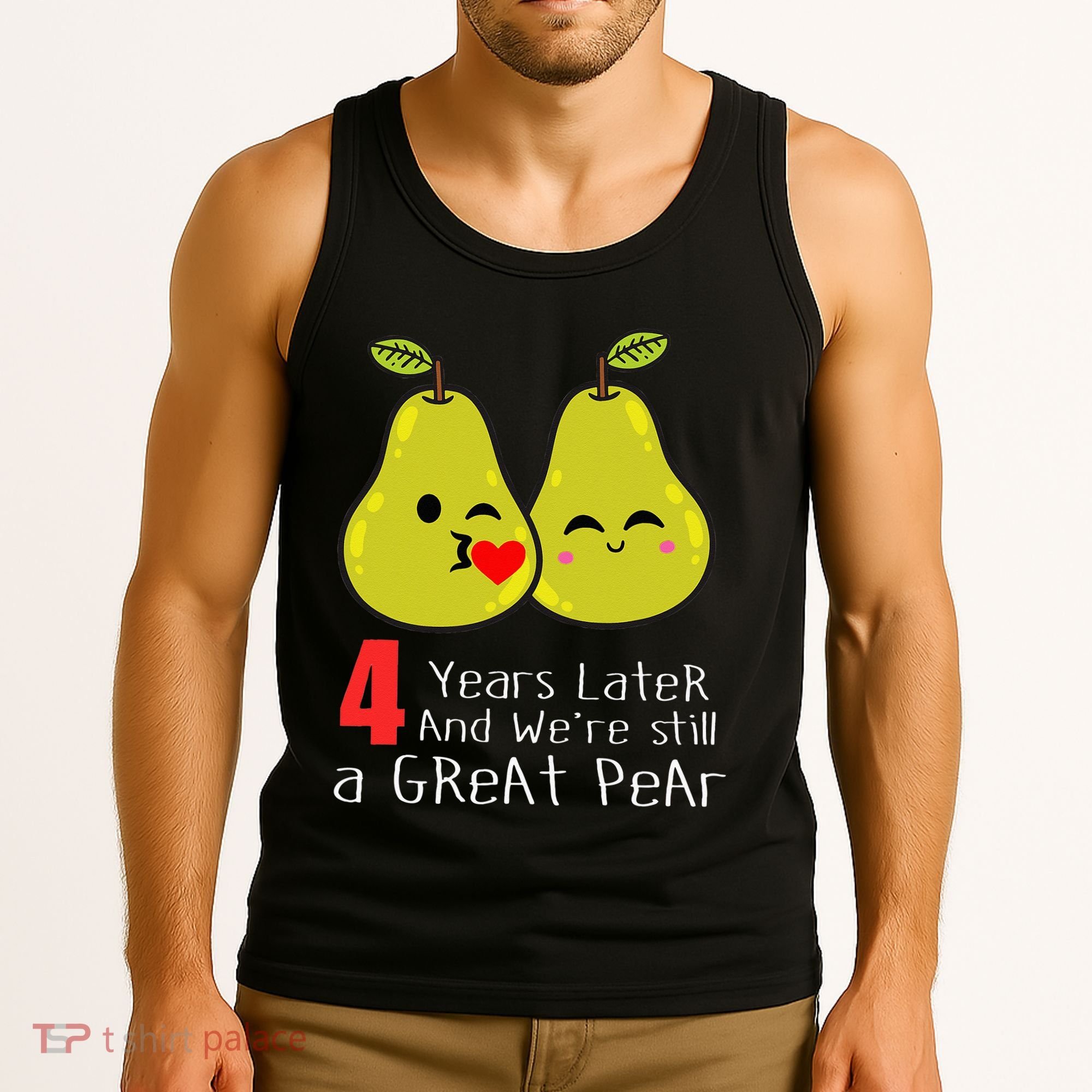 4th Wedding Anniversary Gifts Funny Couples Tank Top