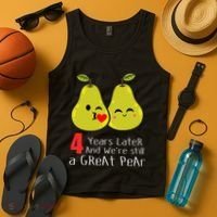4th Wedding Anniversary Gifts Funny Couples Tank Top thumb 4