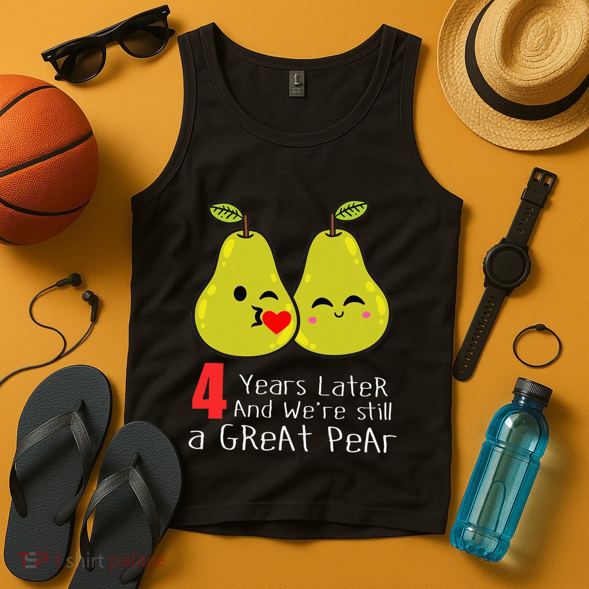 4th Wedding Anniversary Gifts Funny Couples Tank Top