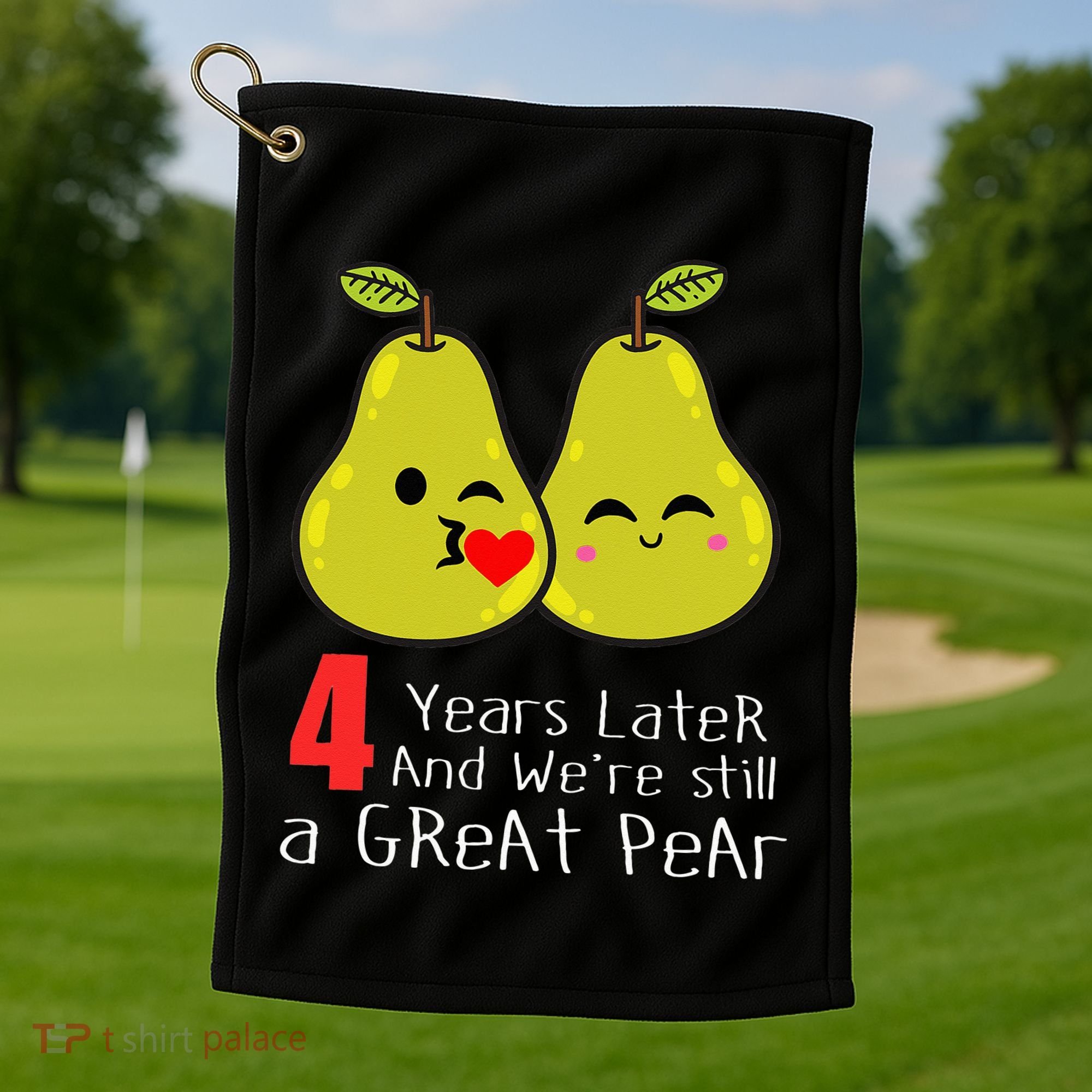 4th Wedding Anniversary Gifts Funny Couples Golf Towel